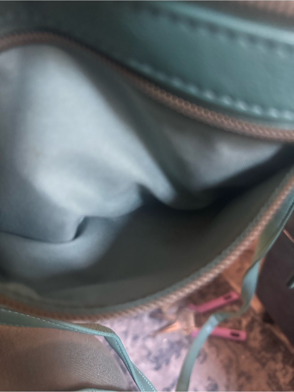 Stone Mountain Leather Crossbody Bag in Teal - Women - Picture 5 of 7